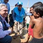 Der hohe Flüchtlingskommissar der Vereinten Nationen, Filippo Grandi, besucht das Flüchtlingscamp Cox's Bazar für Rohingya-Flüchtlinge in Bangladesch. © UNHCR/Roger Arnold